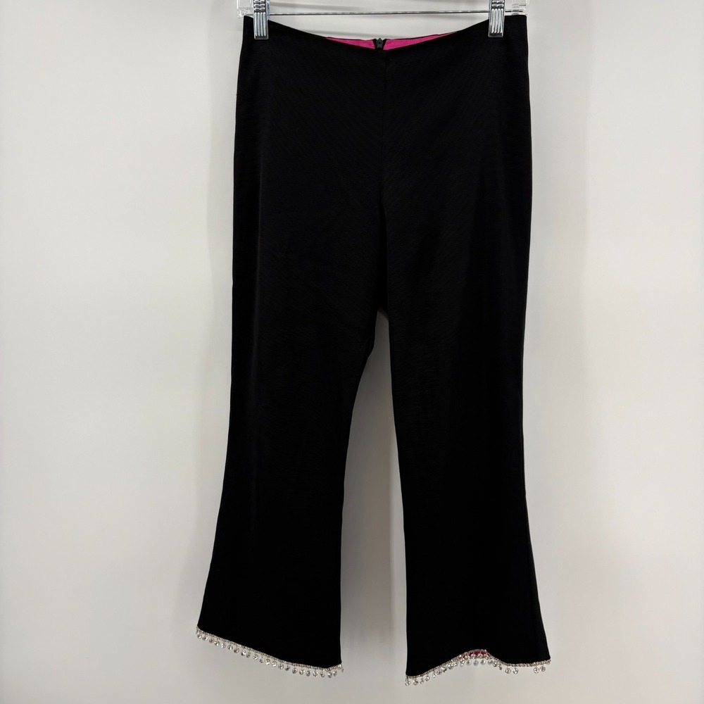 Trina Turk Crystal Fringe Pants‎ Size 4